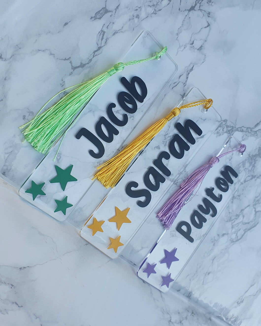 Personalised Bookmarks 'Star' (class set up to 30)