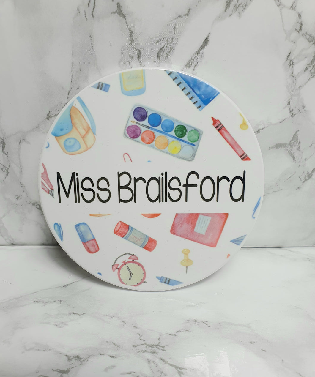 Teacher Supplies Coaster/Plaque
