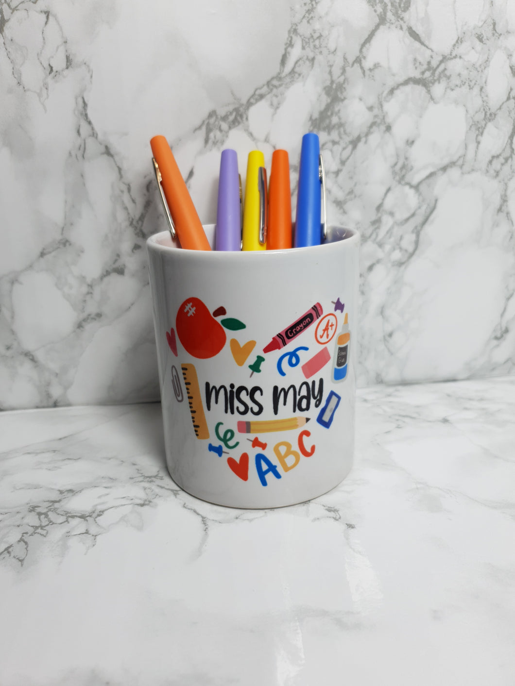 Teacher Heart Pen Pot