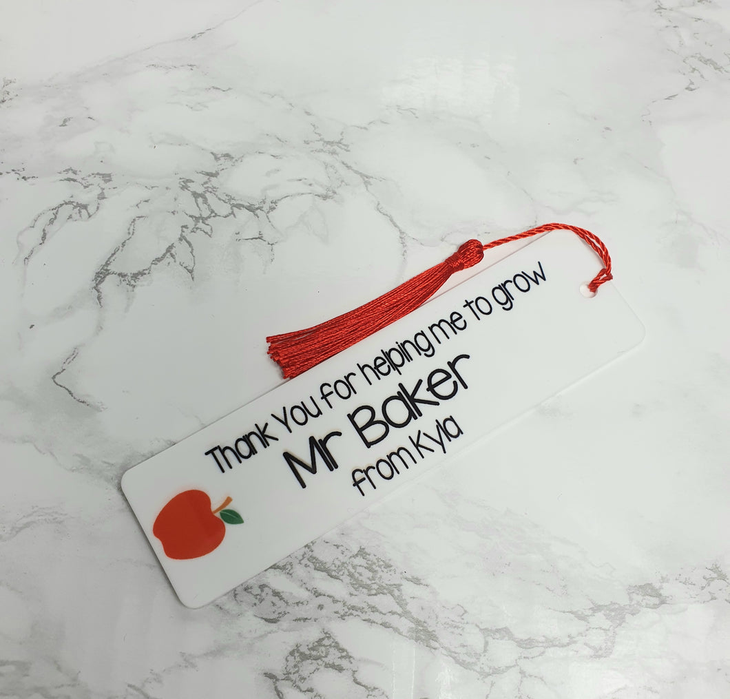 Thank You Apple Bookmark