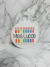 Load image into Gallery viewer, Multicoloured Pencil Coaster/Plaque
