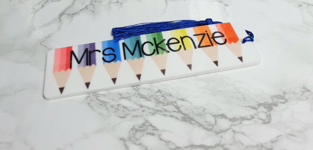 Multicoloured Pencil Bookmark