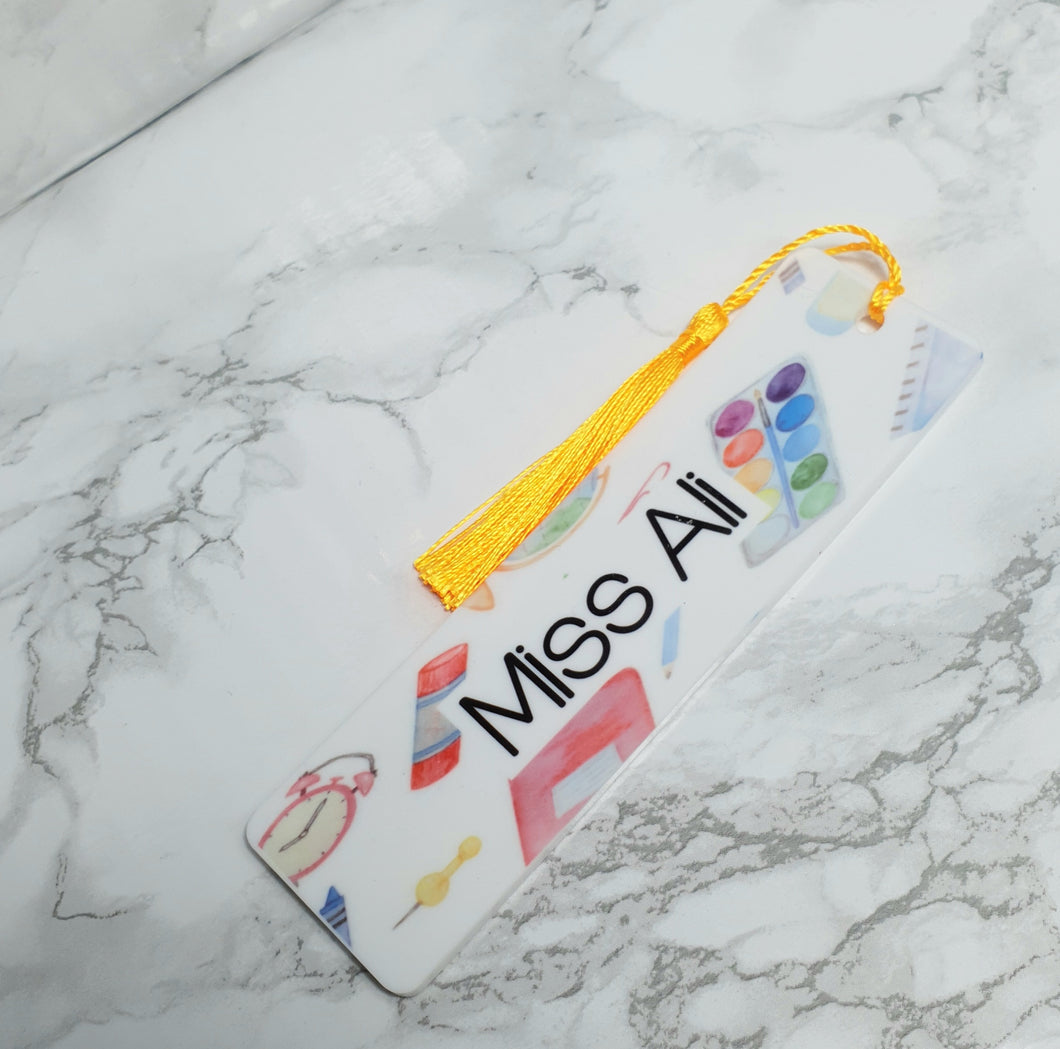Teacher Supplies Bookmark