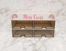 Load image into Gallery viewer, Personalised &#39;4 Draw&#39; Desk Tidy

