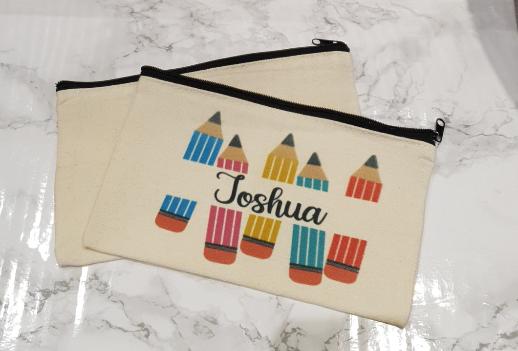 Class Set Personalised 'coloured pencils'  pencil case