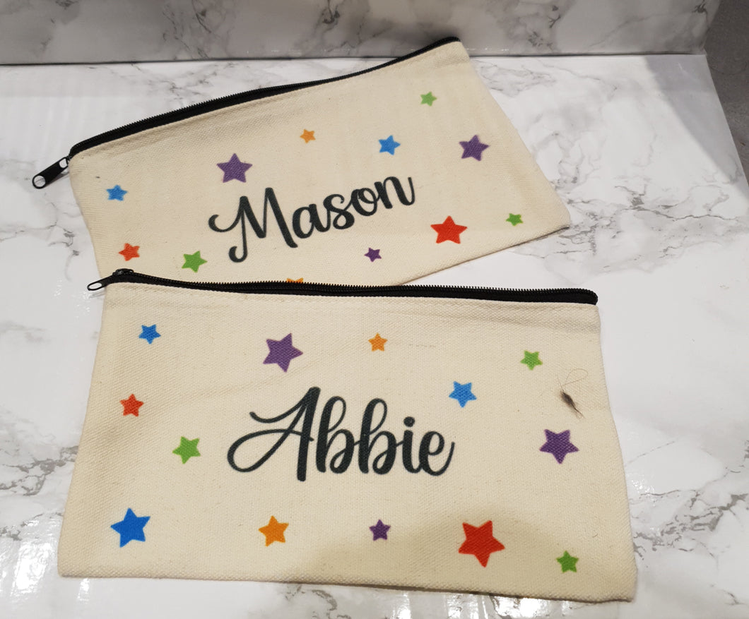 Class Set Personalised 'star'  pencil case