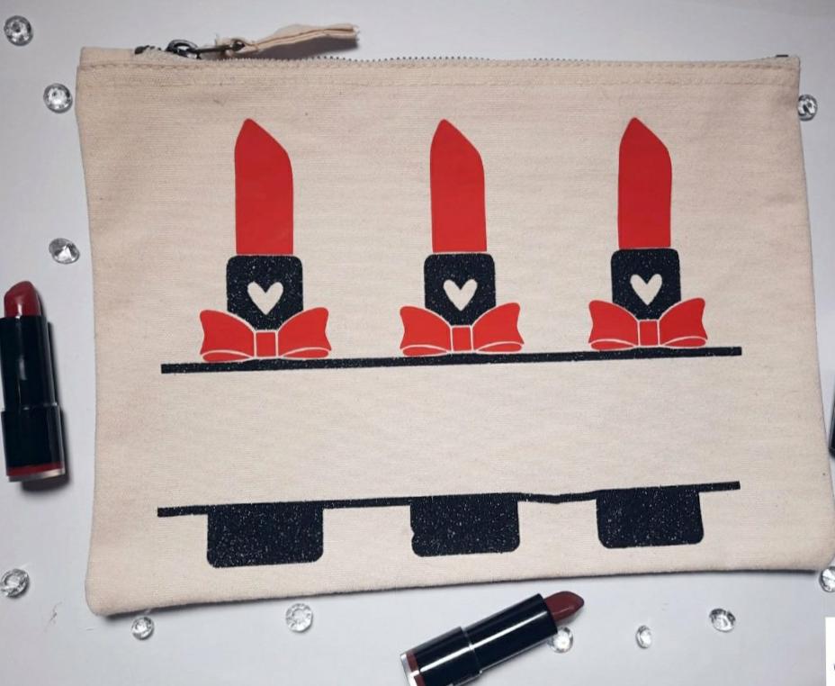 Lipstick cosmetic bag