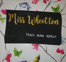 Load image into Gallery viewer, Personalised &#39;teach mark repeat&#39; pencil case
