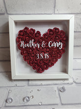 Load image into Gallery viewer, Rose heart frame (personalised)
