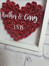 Load image into Gallery viewer, Rose heart frame (personalised)

