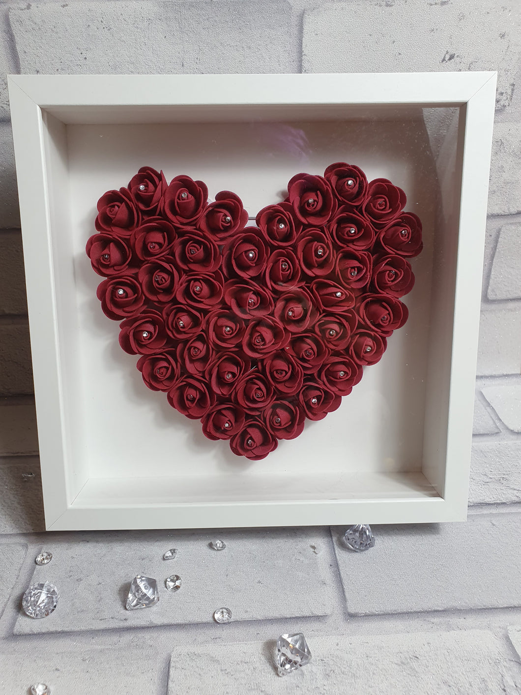 Rose heart frame