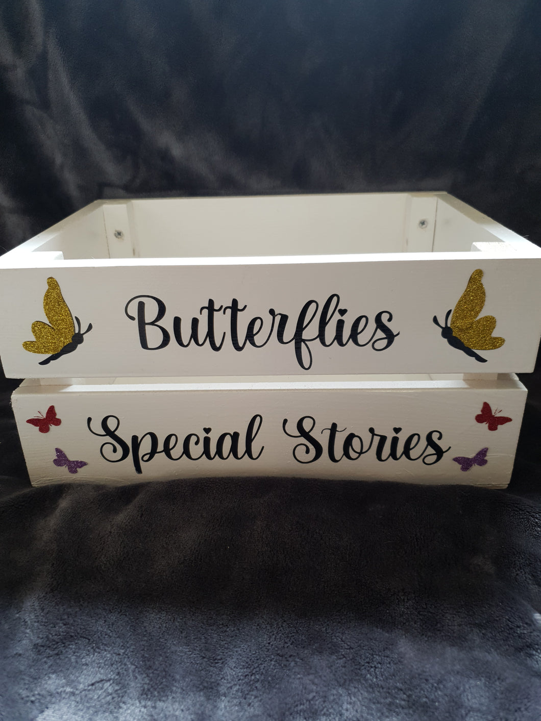 Custom Personalised Book Crate