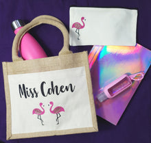 Load image into Gallery viewer, Personalised &#39;Flamingo&#39; Tote Bag
