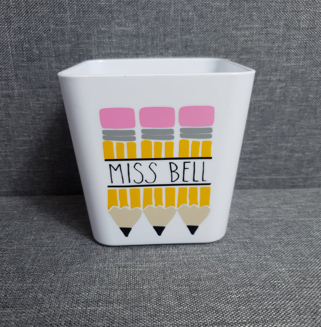 Personalised Pencil Design Pen Pot