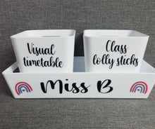 Load image into Gallery viewer, Personalised Desk Tidy with 2 Pen Pots
