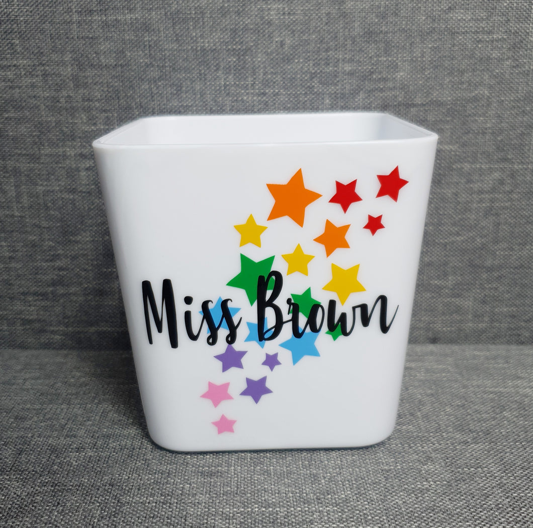 Personalised Rainbow Star Pen Pot