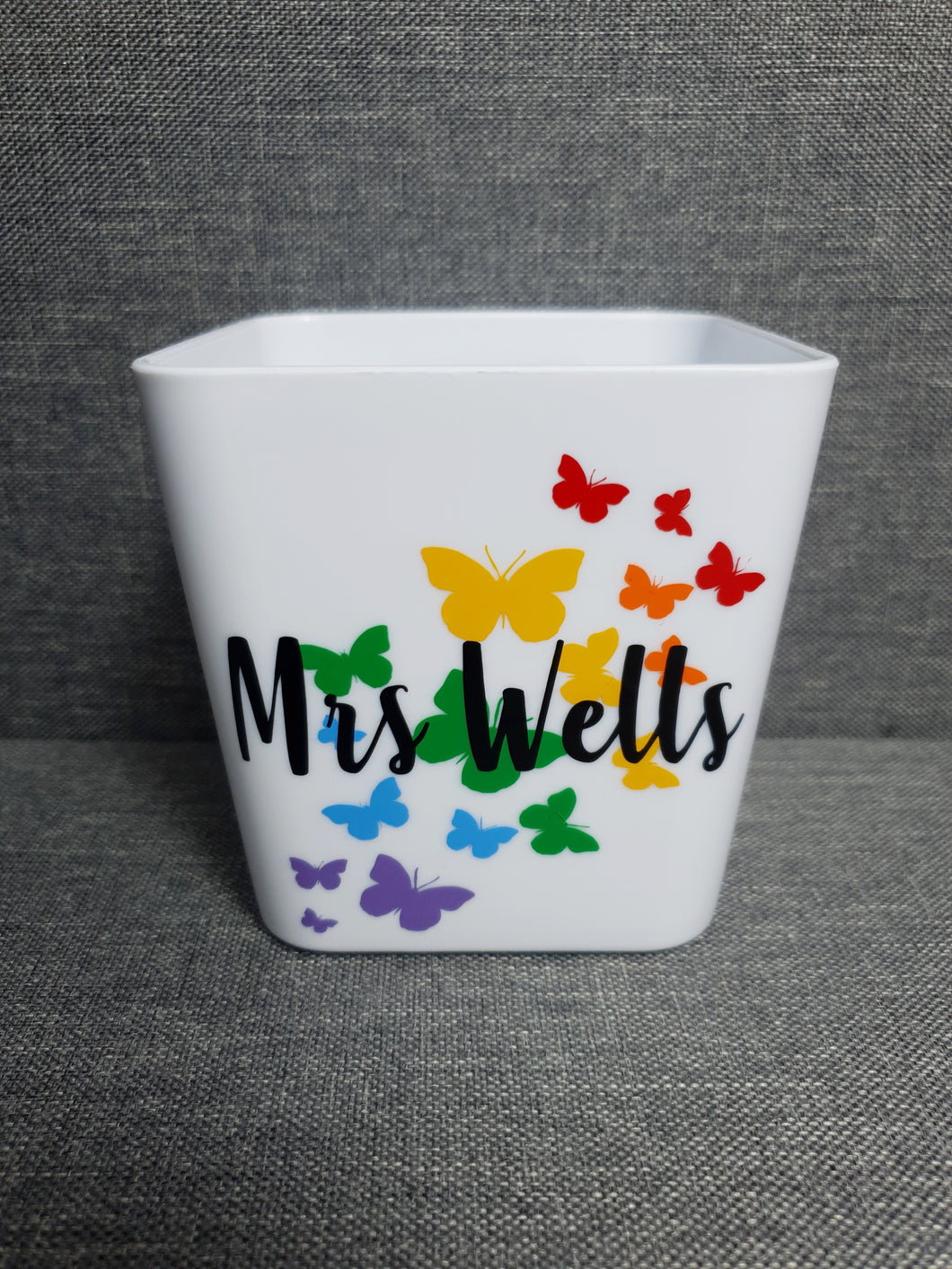 Personalised Rainbow Butterfly Pen Pot