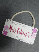 Load image into Gallery viewer, Personalised &#39;Welcome to&#39; Classroom Plaque
