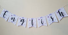 Load image into Gallery viewer, Purple Floral Bunting
