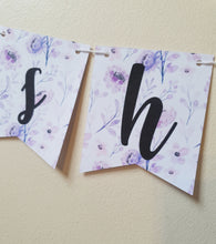 Load image into Gallery viewer, Purple Floral Bunting
