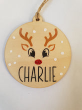 Load image into Gallery viewer, Reindeer tree decorations - snow (class set)
