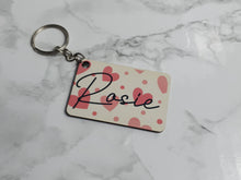 Load image into Gallery viewer, Personalised &#39;hearts&#39; Keyring
