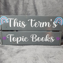 Load image into Gallery viewer, Teacher Personalised &#39;Rainbow&#39; Book Crate
