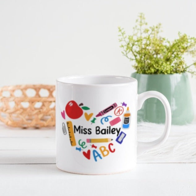Teacher Heart Mug